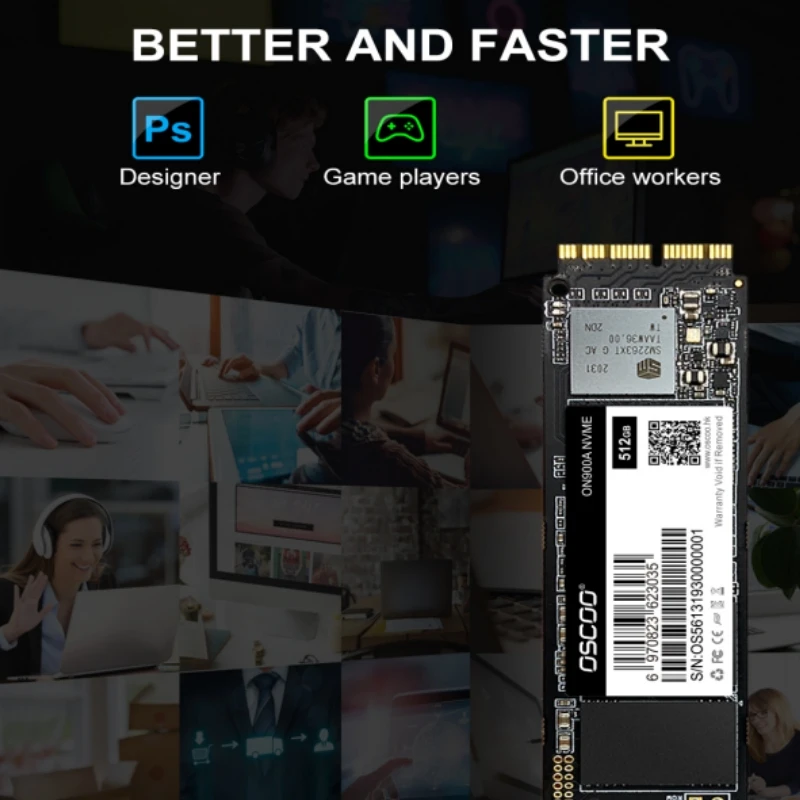 OSCOO SSD Nvme M2 для MacbookAir A1465 A1466 A1398 A1502 A1419 A1418 512 ГБ 1 ТБ PCIE 3,0x4 Внутренний твердотельный накопитель с инструментами