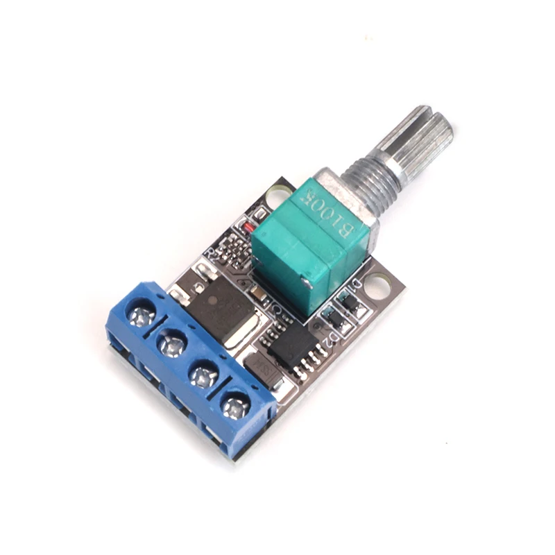 10A PWM DC Motor Speed Controller 5V-16V Stepless Regulator with Switch, LED Dimmer Module for Arduino Fan Robot Control