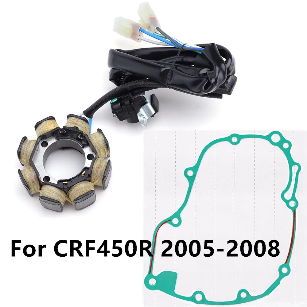 

For Honda CRF450R 2005 2006 2007 2008 Generator Stator Coil + Gasket for CRF 450 R 2005-2008