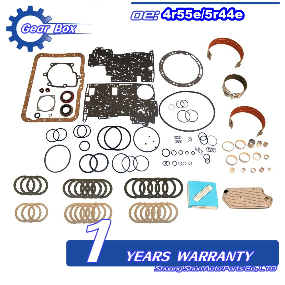 Peças de automóvel 4r44e 4r55e 5r44e 5r55e repair reconstruir kit kit mestre resistente fase 5 1997-up 2x4