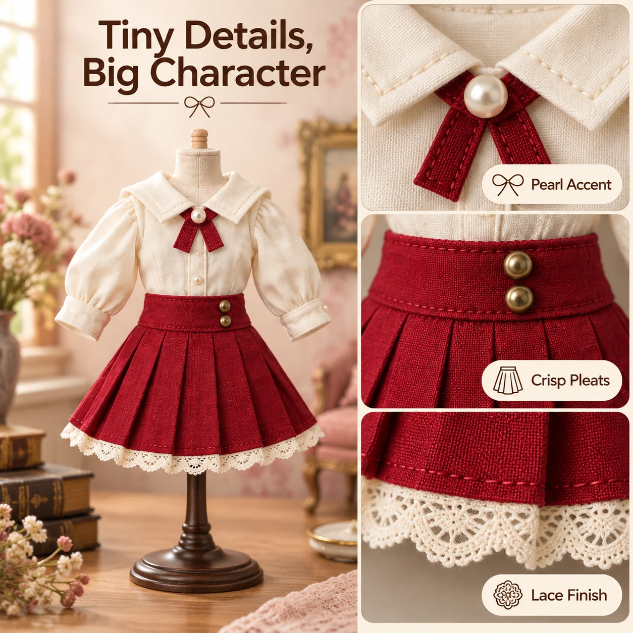 Special Six Baby Clothes Roman Holiday Suit Skirt Bjd Baby Clothes Light Nightmare Twins Time Gap Paradox World Electrical