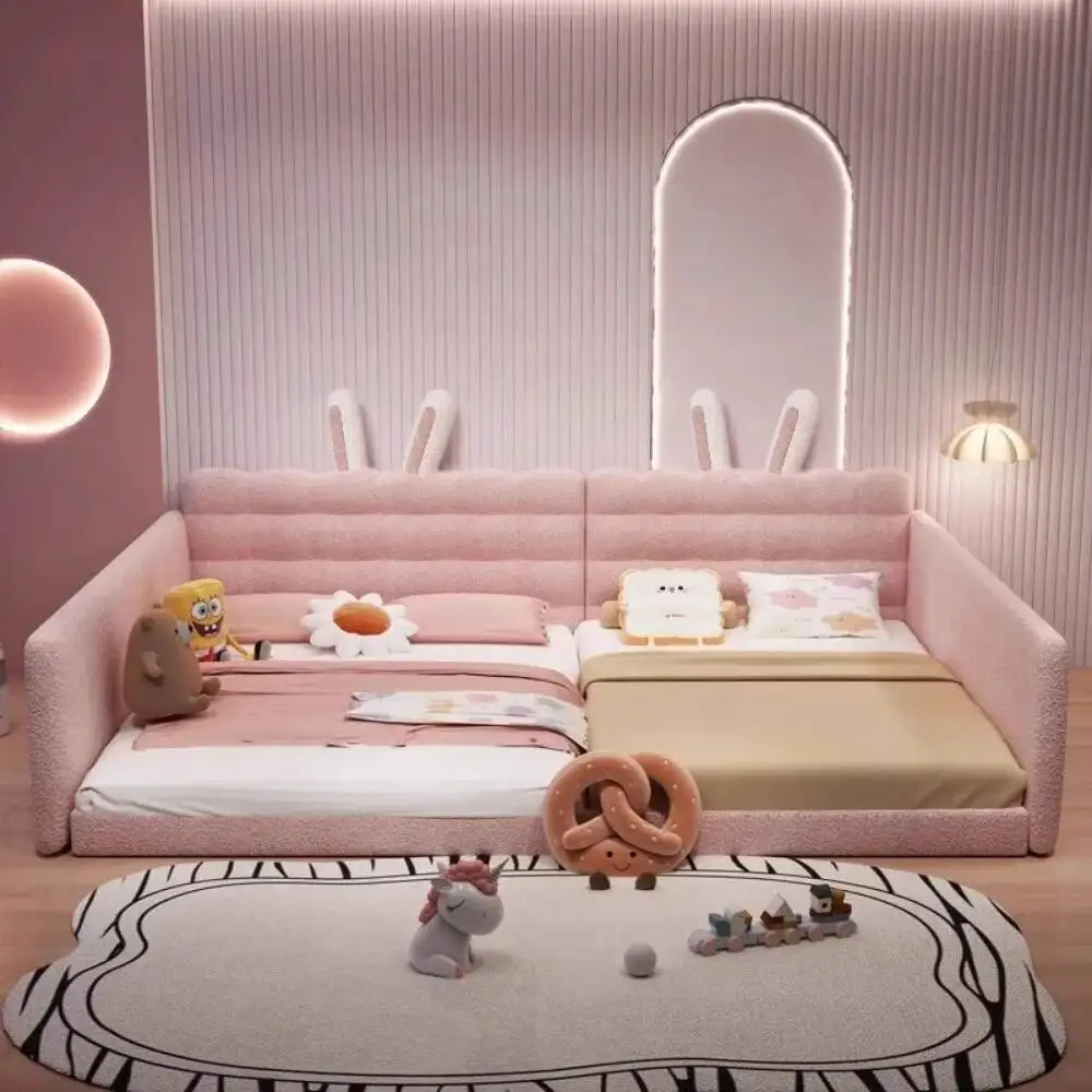 Europian Unique Bed Aesthetic Girl Kids Sleeping Double Children Bed Bedroom Luxury Muebles Para Dormitorio Home Accessories