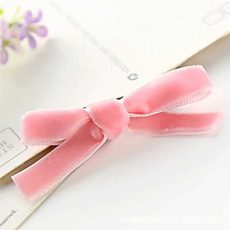 Meisjes Alligator Hair Bows Clips Haarspeldjes Leuke Zoete Fluwelen Haarelastiekjes Haarspelden Haar Accessoires Voor Baby Infant Peuters Kids