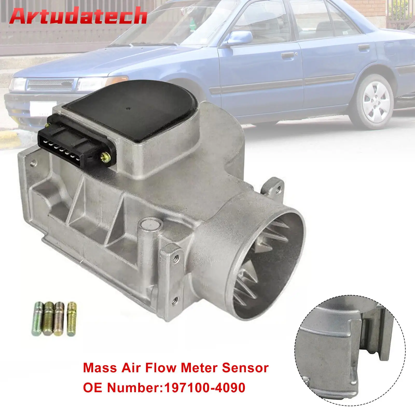 Artudatech 197100-4090 Mass Air Flow Meter Sensor For Mazda 323 Miata Protege 1990-1994 Car Accessories