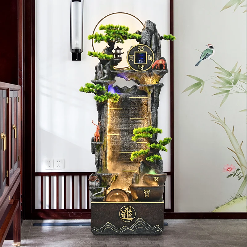 

Rockery flowing water fountain landscape fish tank circulating water office living room decoration floor ornament