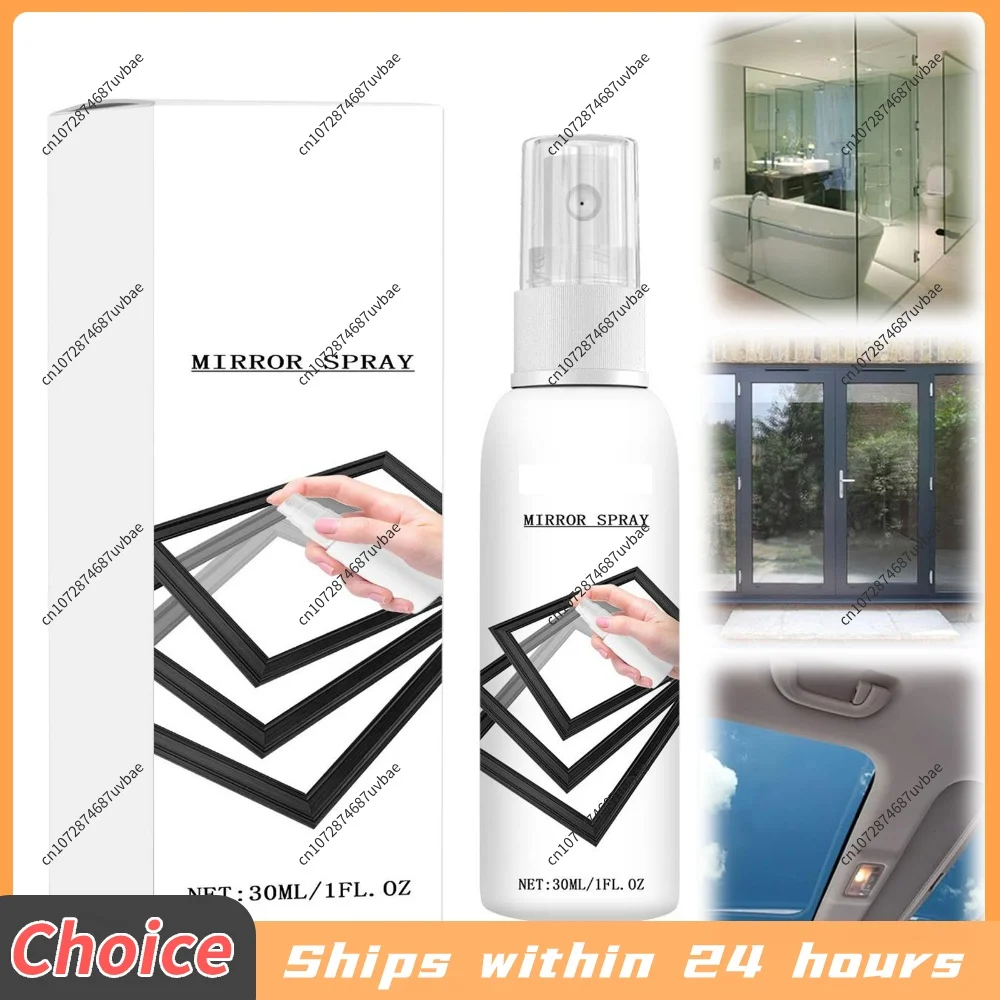 Glass Reflective Coating Spray 30 ML Easy To Apply Reflective One-Way Mirror Spray for Cars Mirrors and Other Glass Surfaces