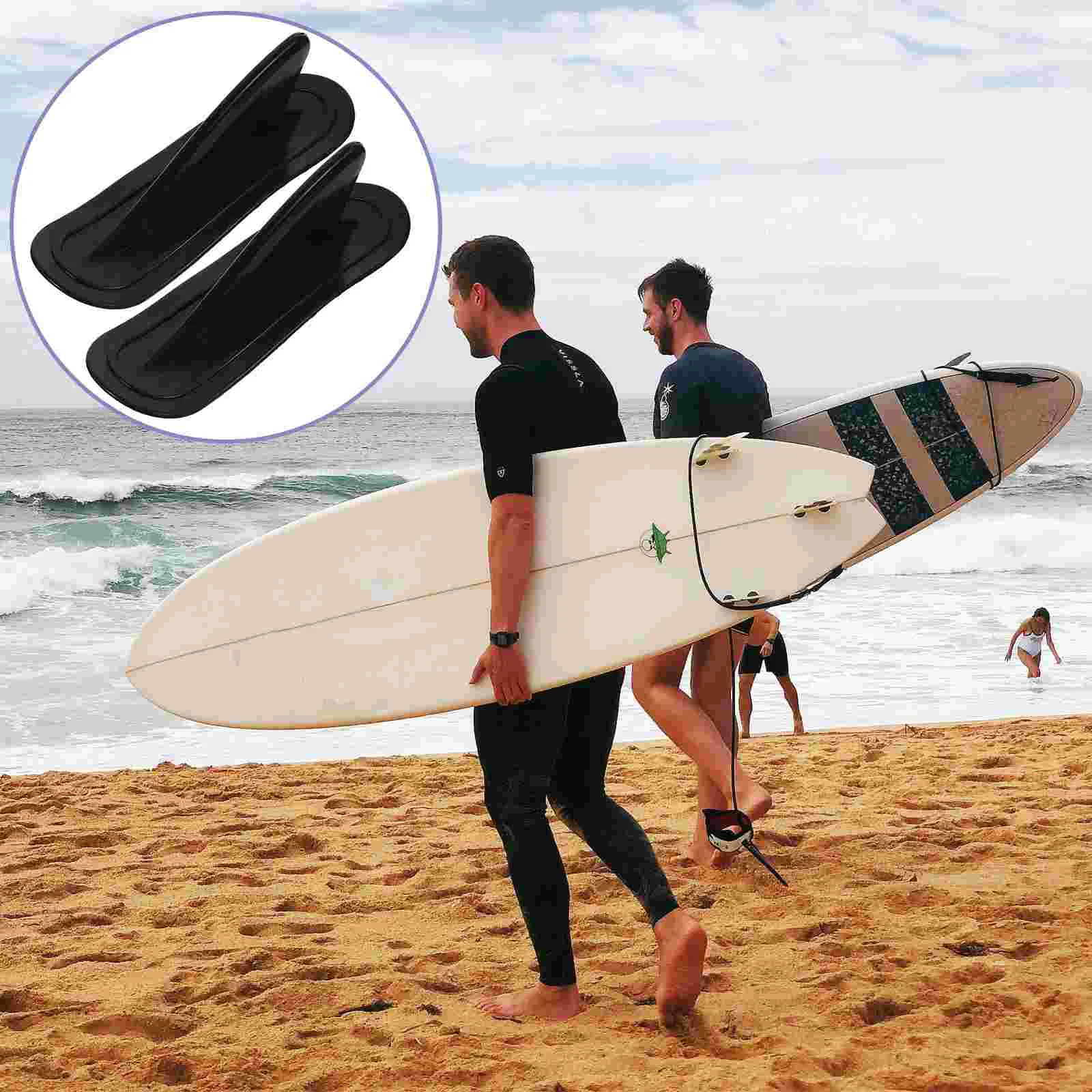 

2 Pcs Marine Tail Rudder Paddleboard Fin Sup River Inflatable Boat Surfboard Shark-fin