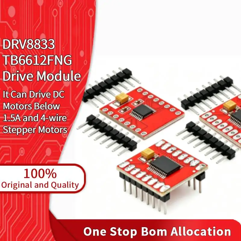 DRV8833 TB6612FNG Dual H-Bridge Motor Driver Module 1.2A 1.5A PWM Robot Smart Car Part Heatsink Integrated Circuit Driver Module