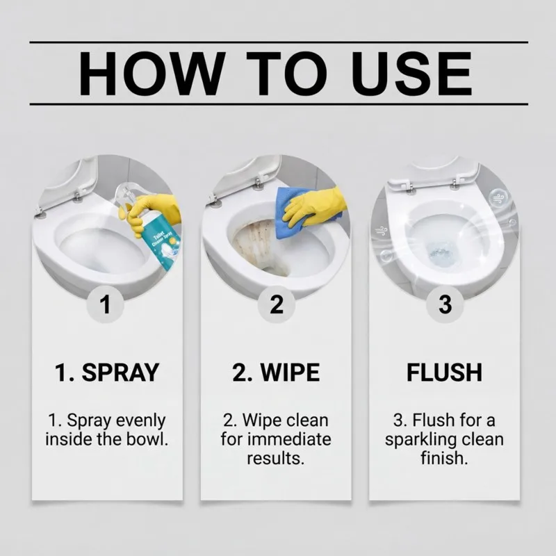11·11COUPON 100ml Toilet Cleaner , Gentle Formula Bathroom Stain & Odor Remover Household Cleaning