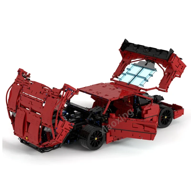 

MOC-91801 Red Classic F40 Supercar Racing Building Blocks Model4409Parts MOC Creative Boy Kids Birthday Building Blocks Toy Gift