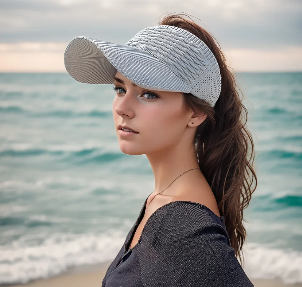 1pc Frauen Anti-Uv Sonnenhüte Atmungsaktive Einstellbare Leere Top Visier Kappen für Tennis Golf Laufen Reisen Strand Sport Im Freien hut – Detail 6