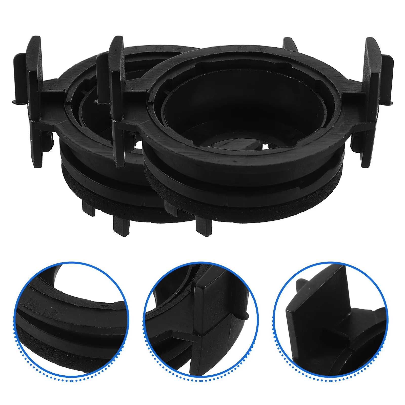 

2pcs Car Socket H7 Lamp Bracket Durable Plastic LED Headlamp Mount Suitable Various Models Motorcycle Holder