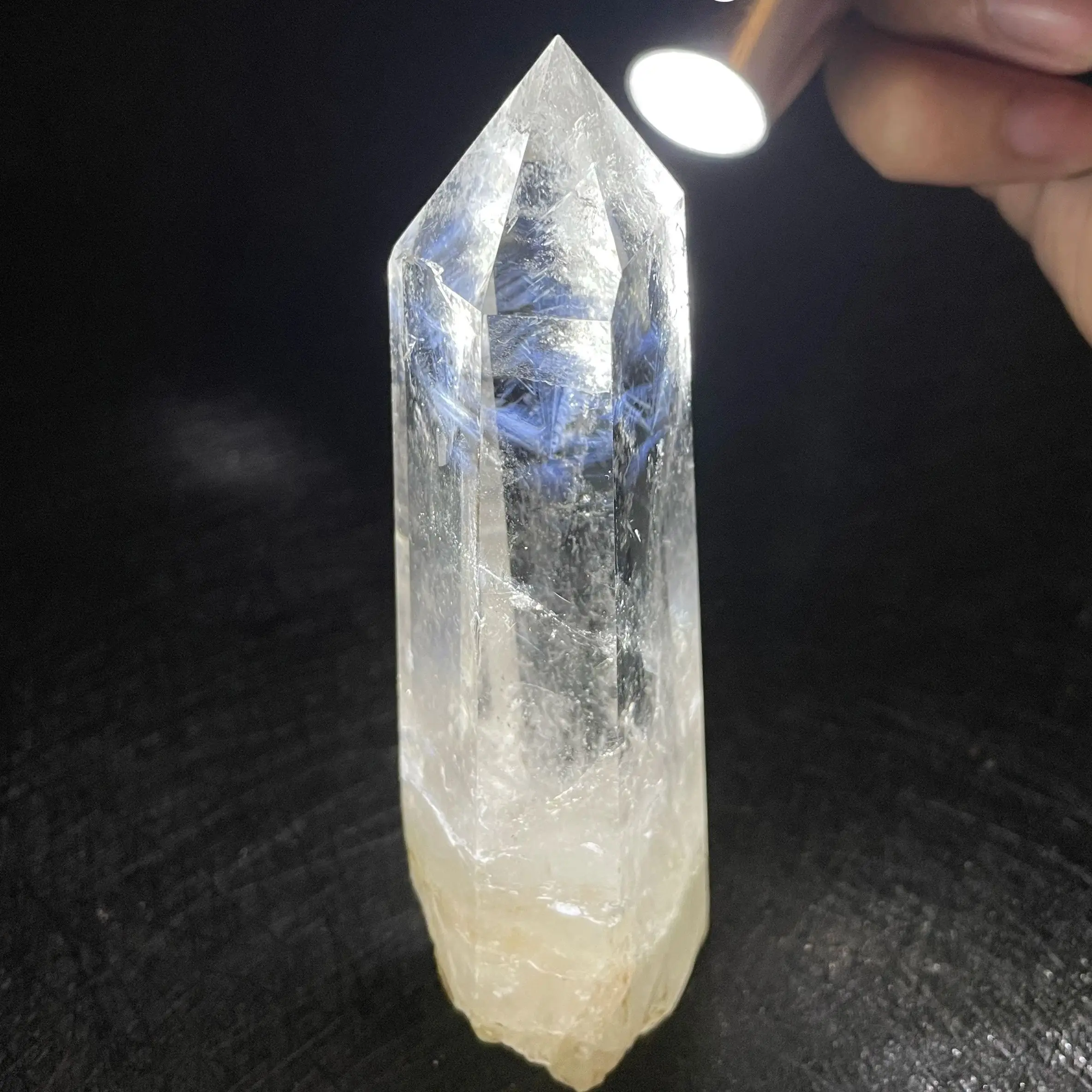 Natural Stone Angel Wings Clear Quartz Tower Home Decoration Rock White Crystal Wand Point Rough Polished Obelisk Healing