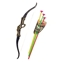 Fun 35cm Children's Outdoor Plastic Archery Children's Shooting Bow and Arrow Toy with Suction Cup Gift for Boys