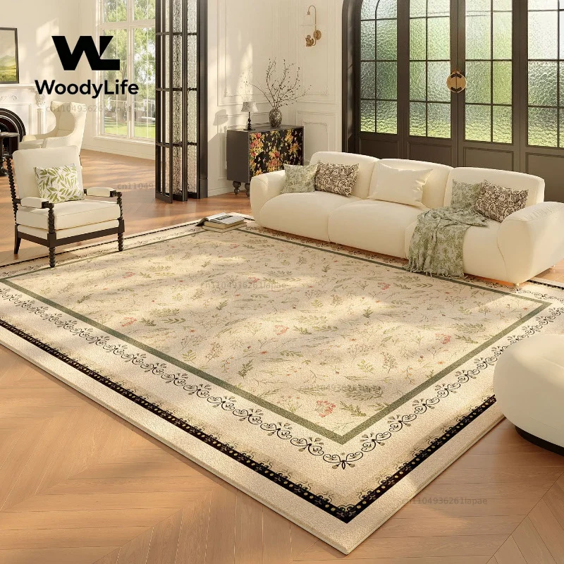 Carpet Imitation Cashmere Living Room French Antique Waterproof Free Care