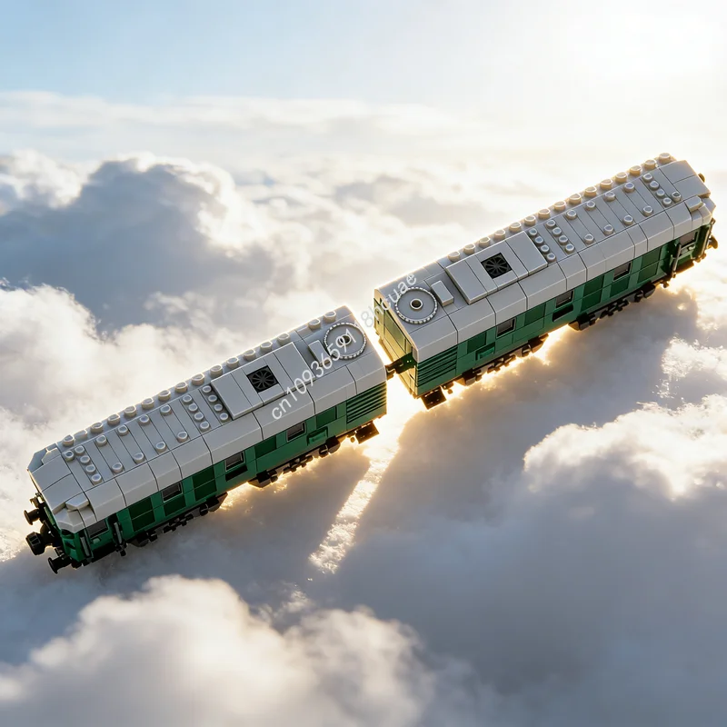 

1423 деталей MOC DB Baureihe, конструктор поездов, радиоуправляемая модель, строительные блоки, рождественские подарки, игрушки, архитектурные сборки, сделай сам, развивающие, креативные идеи