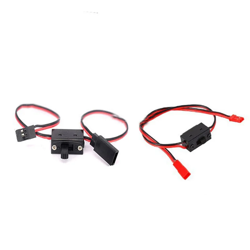 10pcs JST JR Plug Charging Switch 2 Wire Way Line Connector Power On/Off for FUTABA  Model Airplane RC Drone FPV Accessories