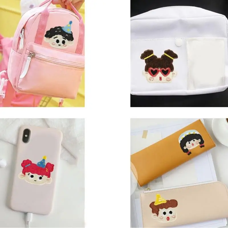 39bb 10pcs 재사용 접착제 자수 재킷 모자 및 배낭을위한 아플리케