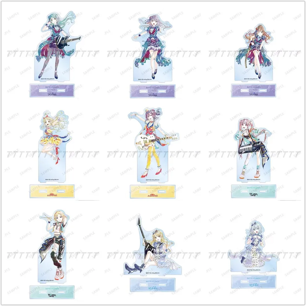 Game Acrylic Stand Doll Anime Toyama Kasumi Kurata Mashiro Figure Model Plate Cosplay Toy for Gift