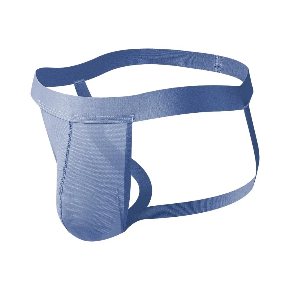 Men's Thong Ultra-thin Transparent Jockstrap T-back U-Convex Pouch G-String Backless  Cross-cut Pants For Men Underwear