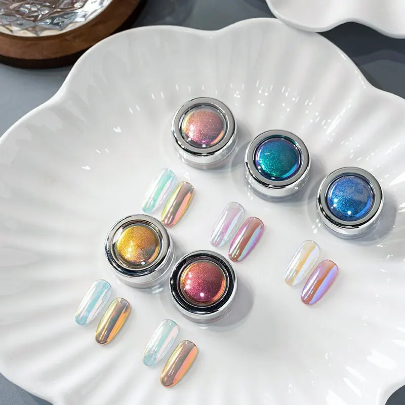 Nail art Moonlight powder Highlight neon powder Super glitter delicate mirror polarized fairy Aurora powder