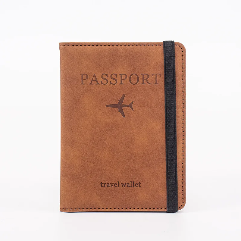 Skin Pressure Adjustable Strap PU Leather RFID Passport 2 Skin Pressure Adjustable Strap PU Leather RFID Passport