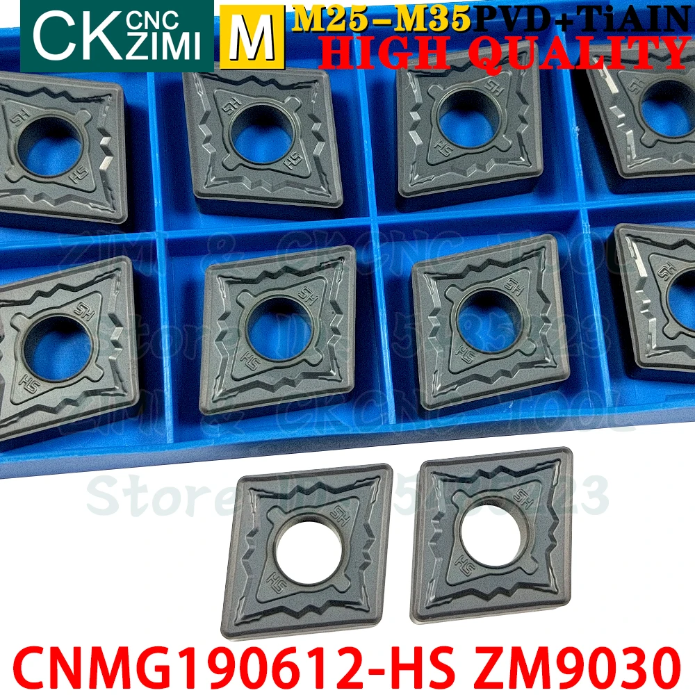 CNMG190612-HS ZM9030 CNMG 190612 HS ZM9030 Carbide Inserts External Turning Inserts Tools CNC metal lathe Turning cutter tools