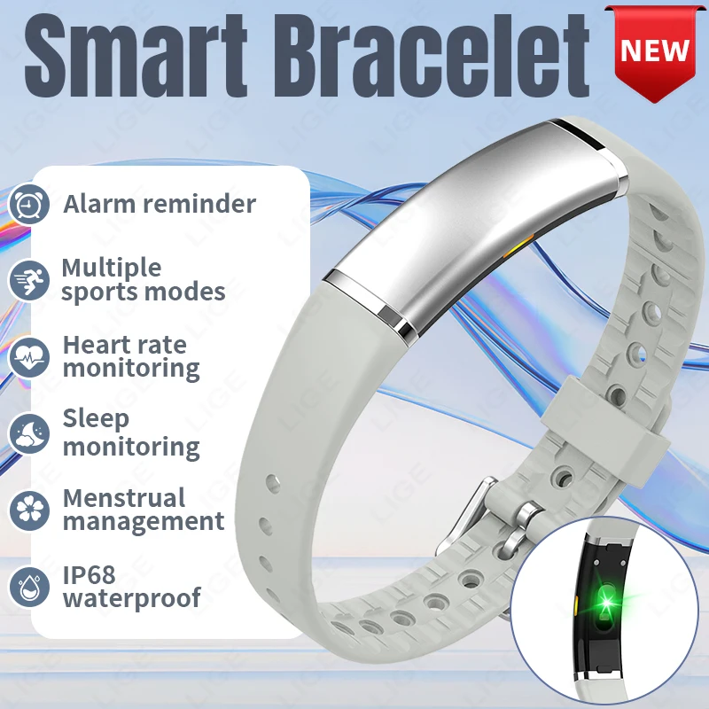 

HRV Monitoring Luxury No Screen Smart Bracelet Built-in 24hours Heart Rate Blood Oxygen Smart Watch Gift For Relatives 2026 New