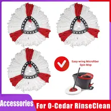 Cabezal de repuesto para fregona Compatible con Vileda O-Cedar, repuestos para cabezal de fregona de microfibra, accesorio de cabezales de repuesto para fregona triangular 1.000+