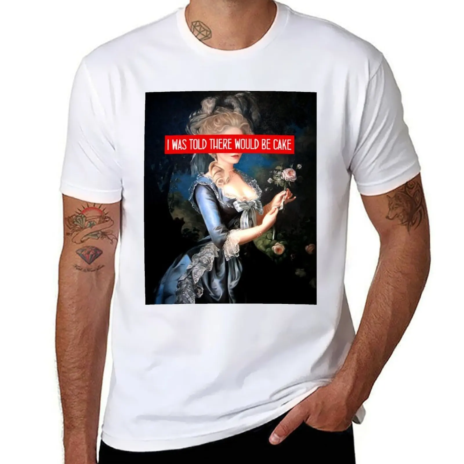 

I Was Told There Would Be Cake T-Shirt cotton t shirts man 100% anime t shirts for man T-Shirt