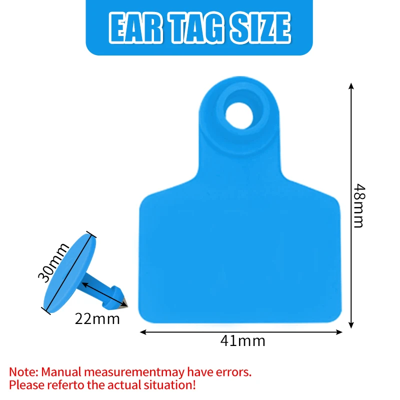 Многоцветная пластиковая бирка из ТПУ с коровьими ушками без надписей, крупный рогатый скот, овца, свинья, идентификационная карта животного, сделай сам, рукописный знак, 100 шт.