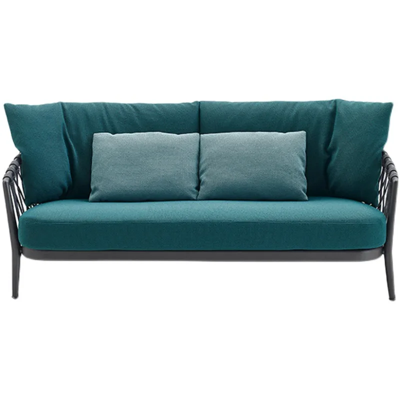 Outdoor sofa open-air courtyard sunscreen waterproof rattan chair furniture waterproof villa leisure sofa hotel homestay