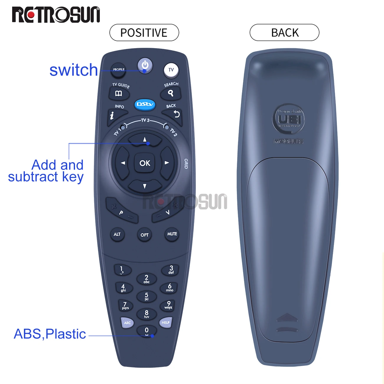 Télécommande pour URC736000-00R00 DSTV Dstv Explora horizon Ellies musicien UNIRMHDX