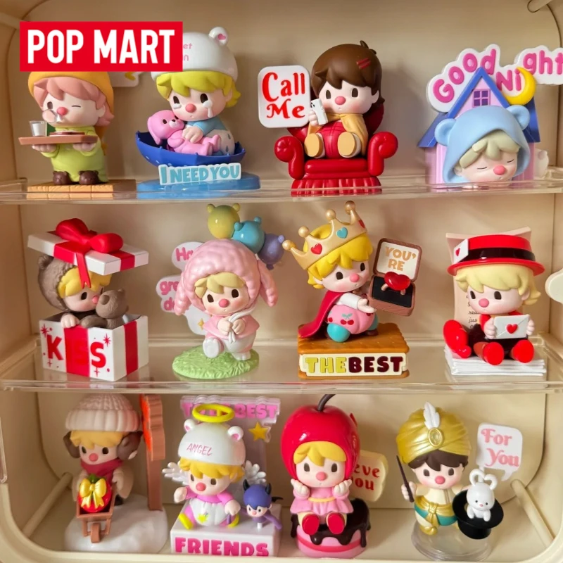 POP MART Sweet Bean The Language of Love Series Blind Box Toys Cute Anime Action Figure Desktop Ornaments Collect Surprise Gift