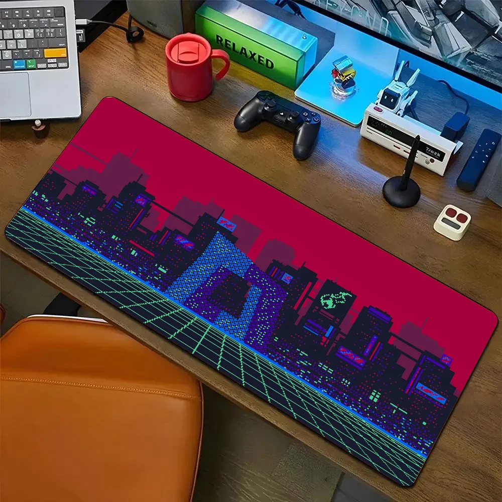 1pc hot cool  Pixelated Retro Non-slip Mouse Pad Suitable For Office Computers Laptops E-sports Game Desk Mats XXL Keyboard