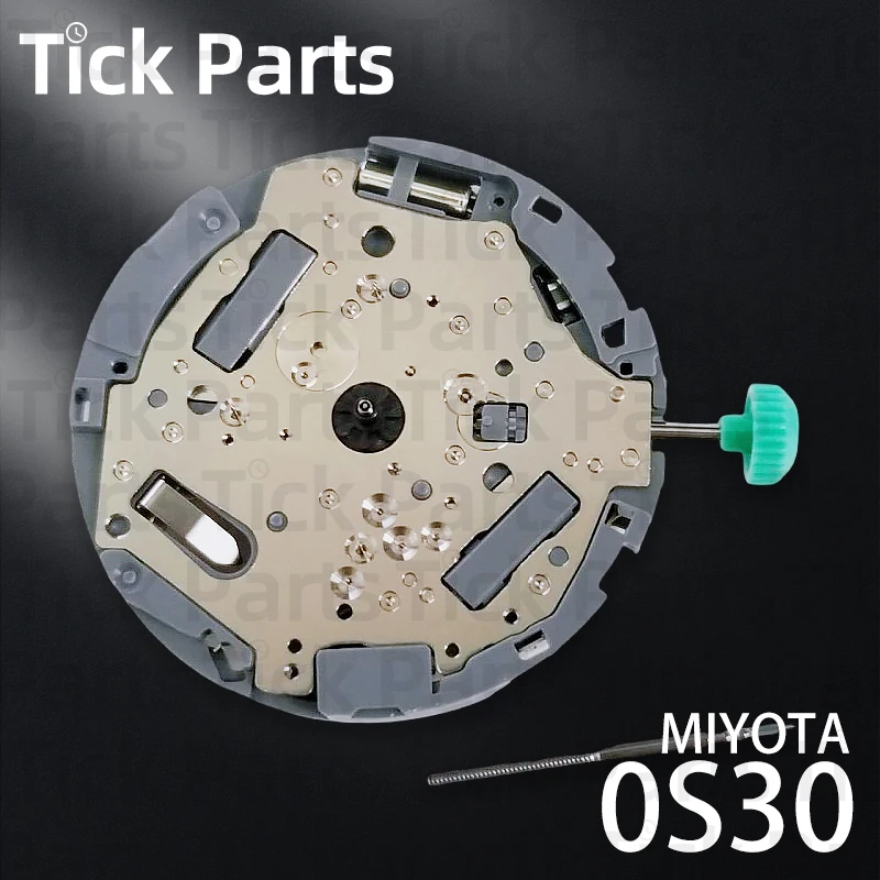 Miyota OS30 0S30 Movimiento cronógrafo de cuarzo 3 manecillas SR927W 13? ? Componentes de reloj de 4,13 mm