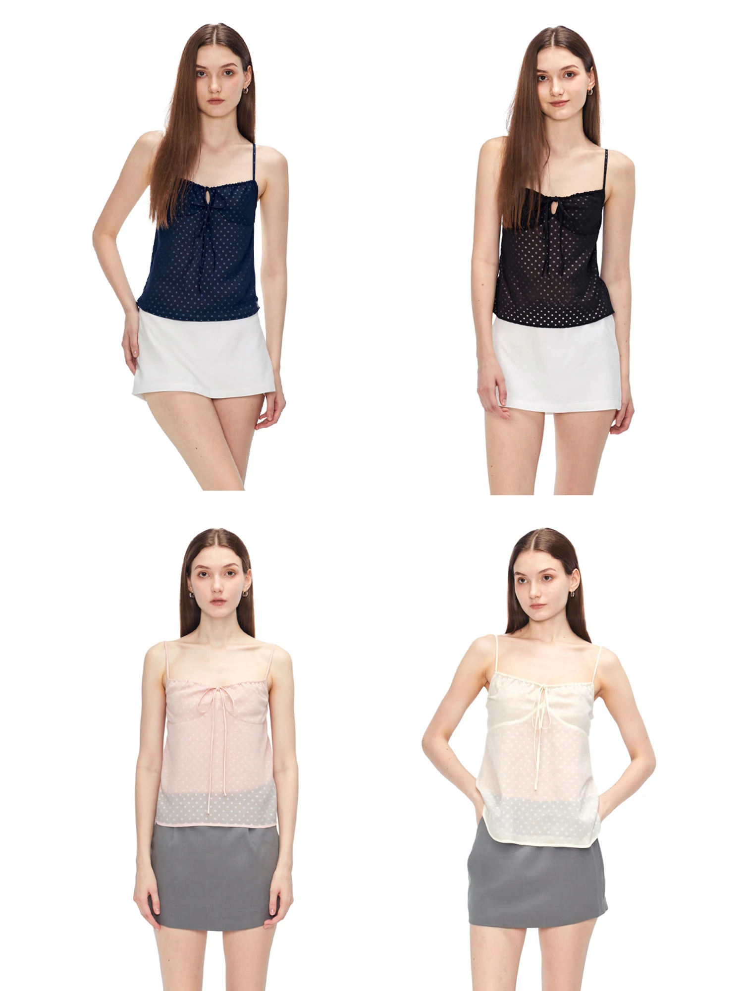 

Новинка! Женский летний свободный топ без бретелек Sundayam Beautiful Pure Desire в горошек, из смесового хлопка, повседневный, модный.