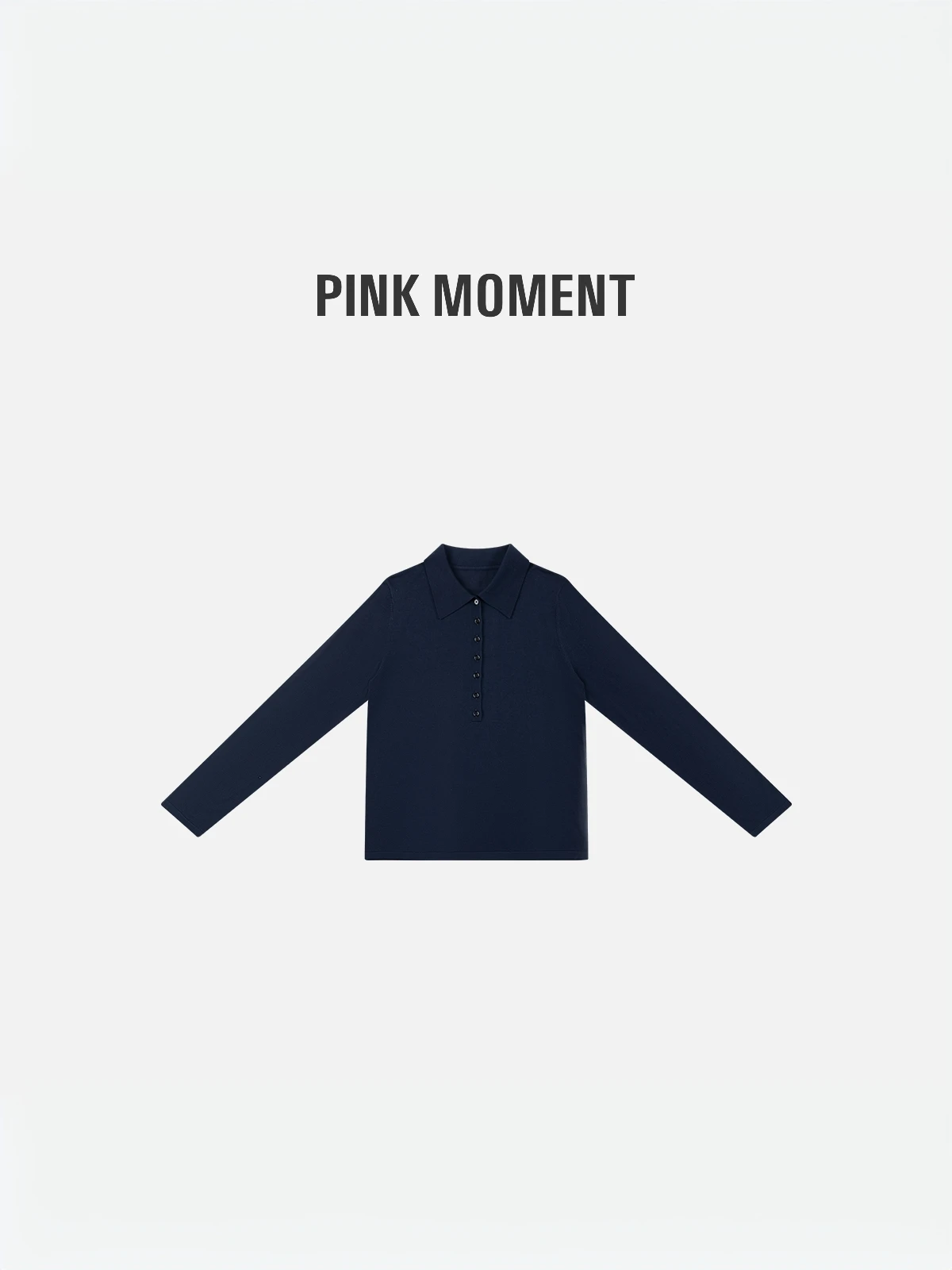 

PM Wang Na Na Spring New Sle Casual Knitted Long Sve Turn-down Collar Faionable Versatile Women's Top Quali Soft