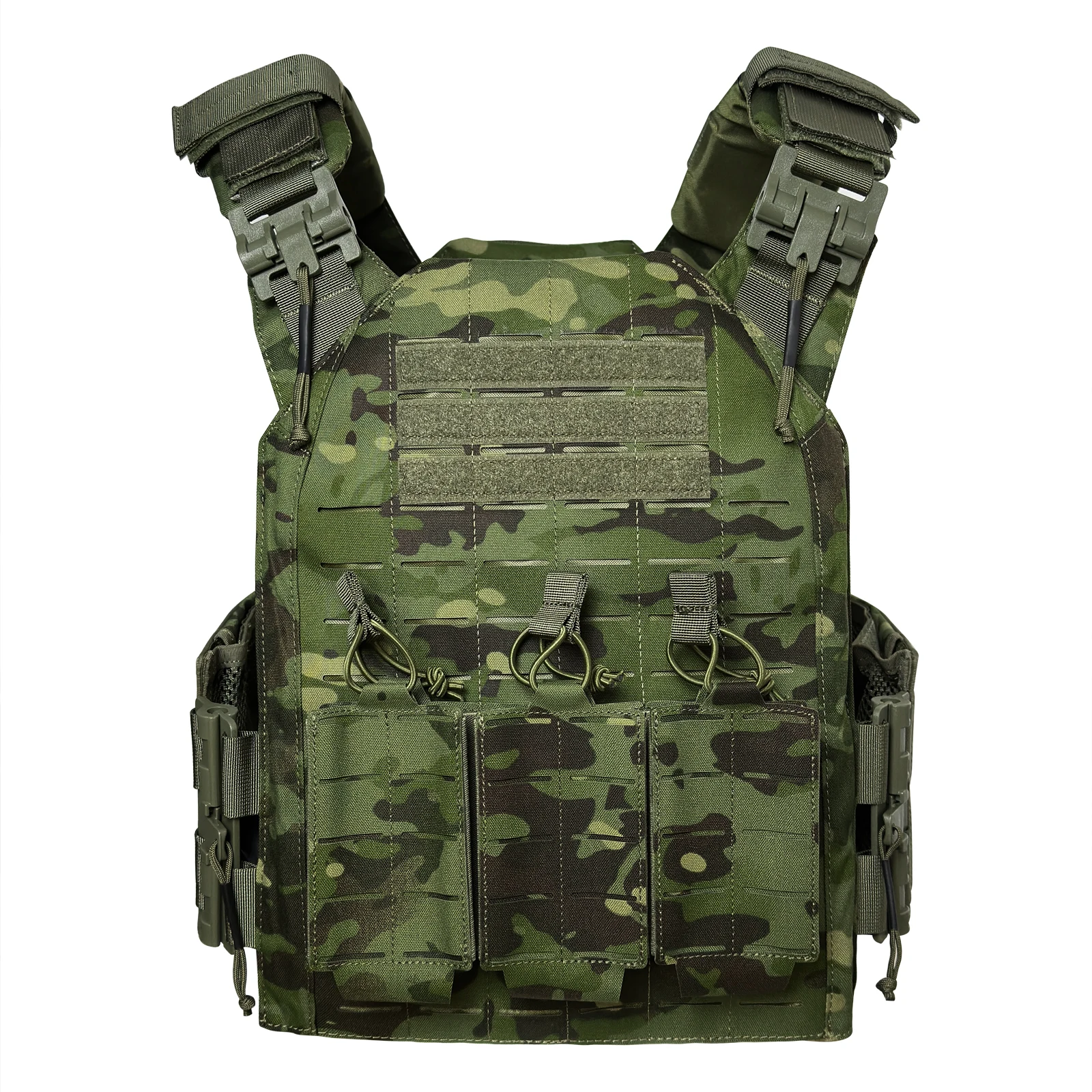 

Легкий тактический жилет с тройными карманами, лазерной резкой, модульной системой быстрого сброса, нейлоновый жилет с системой MOLLE.