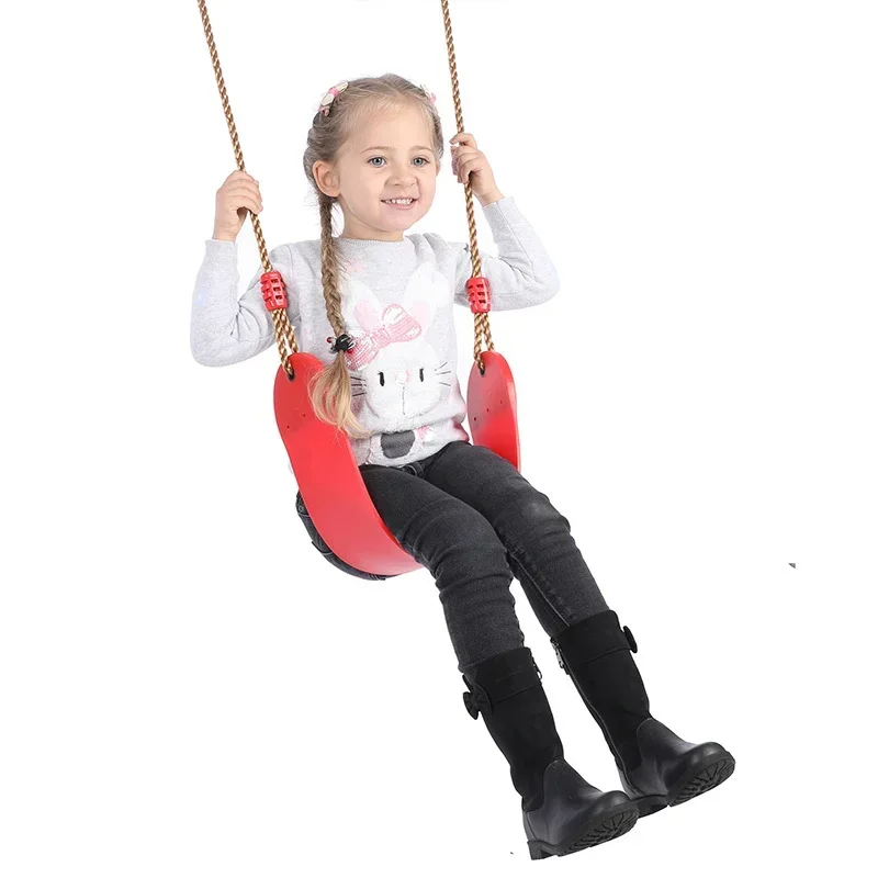 Children\'s Swings Indoor and Outdoor Toys Garden Swings Children\'s Hanging Seats Toys Adjustable Height Ropes Happy Childhood