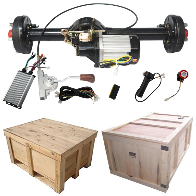 100cm 2200W 1:6.9:20 Shift Differential Motor Electric Vehicle 1.5 Tont Conversion Kit for Truck Rear Axle Kits for Mini Van