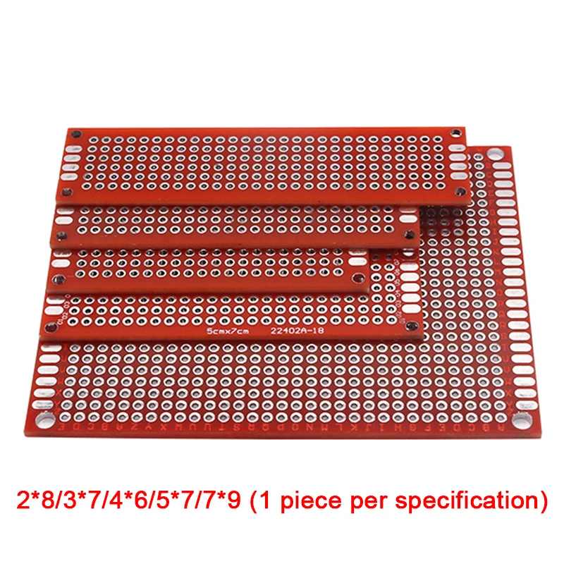 ضعف الجانب النموذج PCB عدة ، الدوائر المطبوعة العالمية ، مجموعة لوحة الخبز ، لتقوم بها بنفسك ، 2x8 سم ، 3x7 سم ، 4x6 سم ، 5x7 سم ، 7 سنتيمتر ، 7 سنتيمتر, 7 سنتيمتر, 9 سنتيمتر