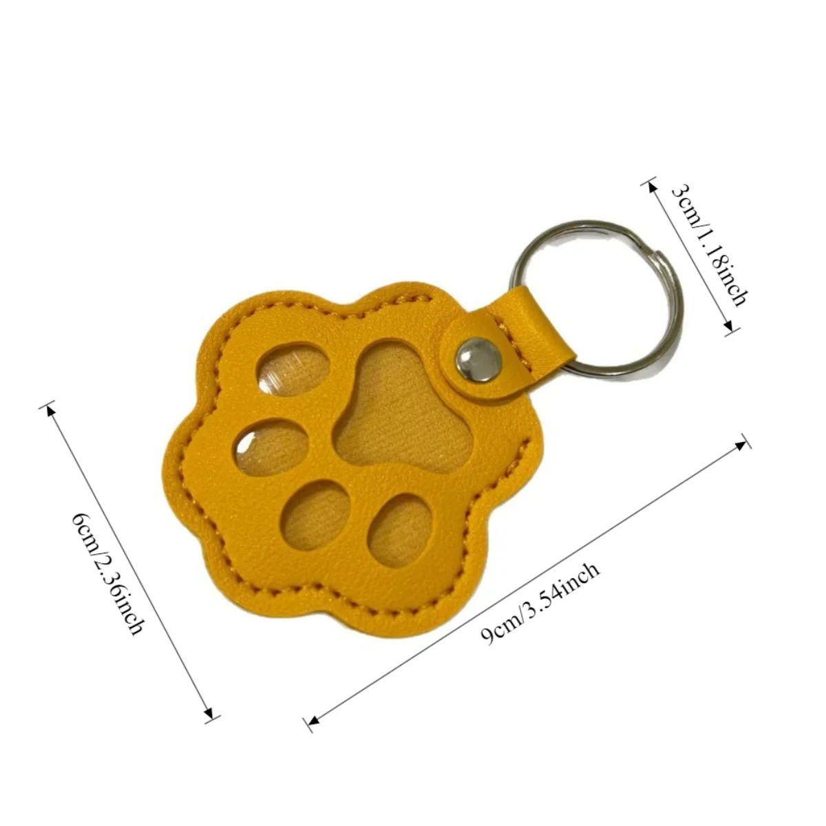 Pet Hair Memorial Keychain Cat Dog Hamster Paw Claw Shape Souvenir Gift Creative Keepsake Accessory for Pet Lovers