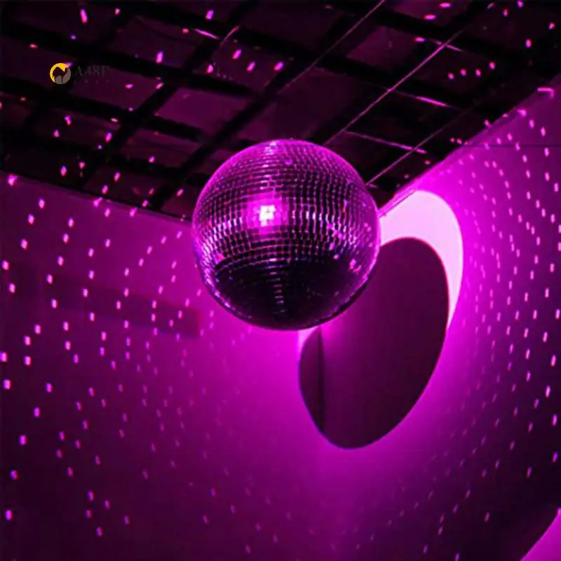 

A48F-Mirror Disco Ball With Hanging Ring For Light Effect Party, Home Decoration Club Stage (8 Inches)