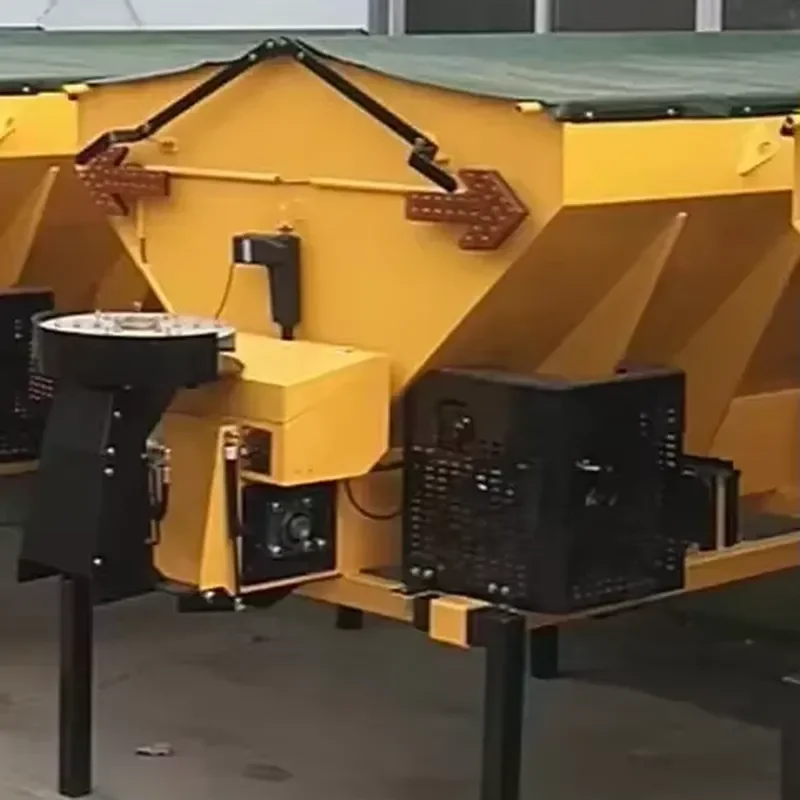 Double Discs Chain Driven Hydraulic Farm Spreader Trailer