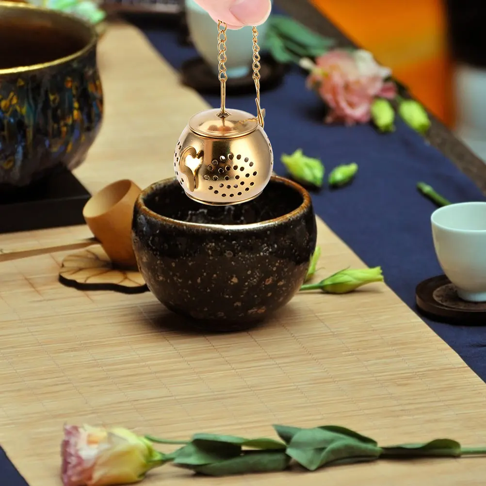 

Compact Tea Infuser Stainless Steel Reusable Filter for Loose Tea Herbal Spices Fruit Juice in Kitchen Office Leaf Filter