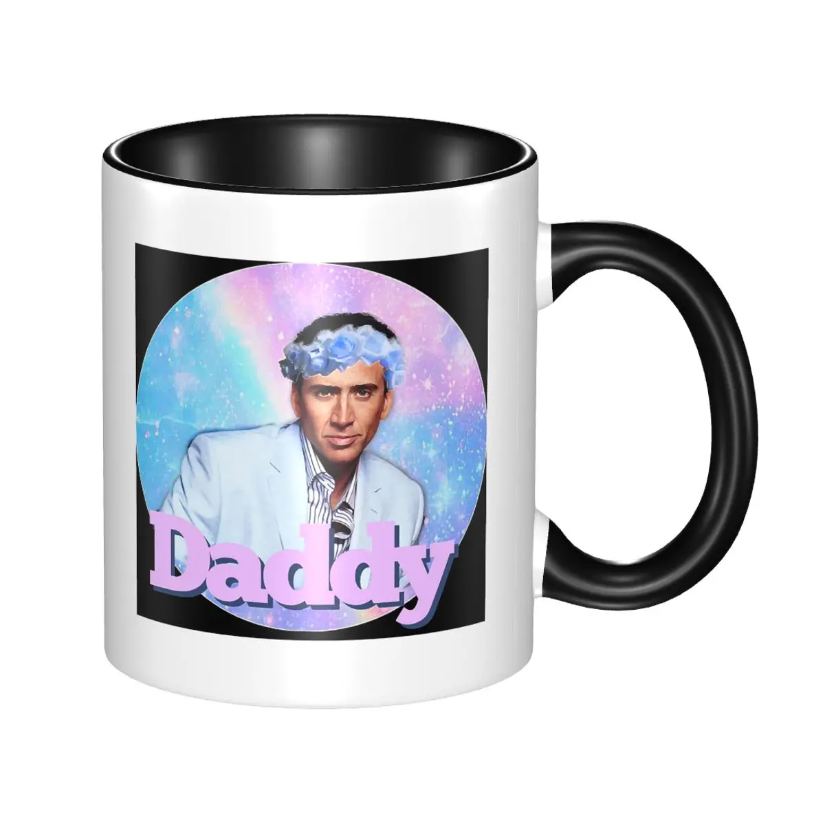 Nicolas Cage Meme Mug Funny Ceramic Coffee Cups Tea Mugs Milk Cup Drinkware Gifts for Woman Man