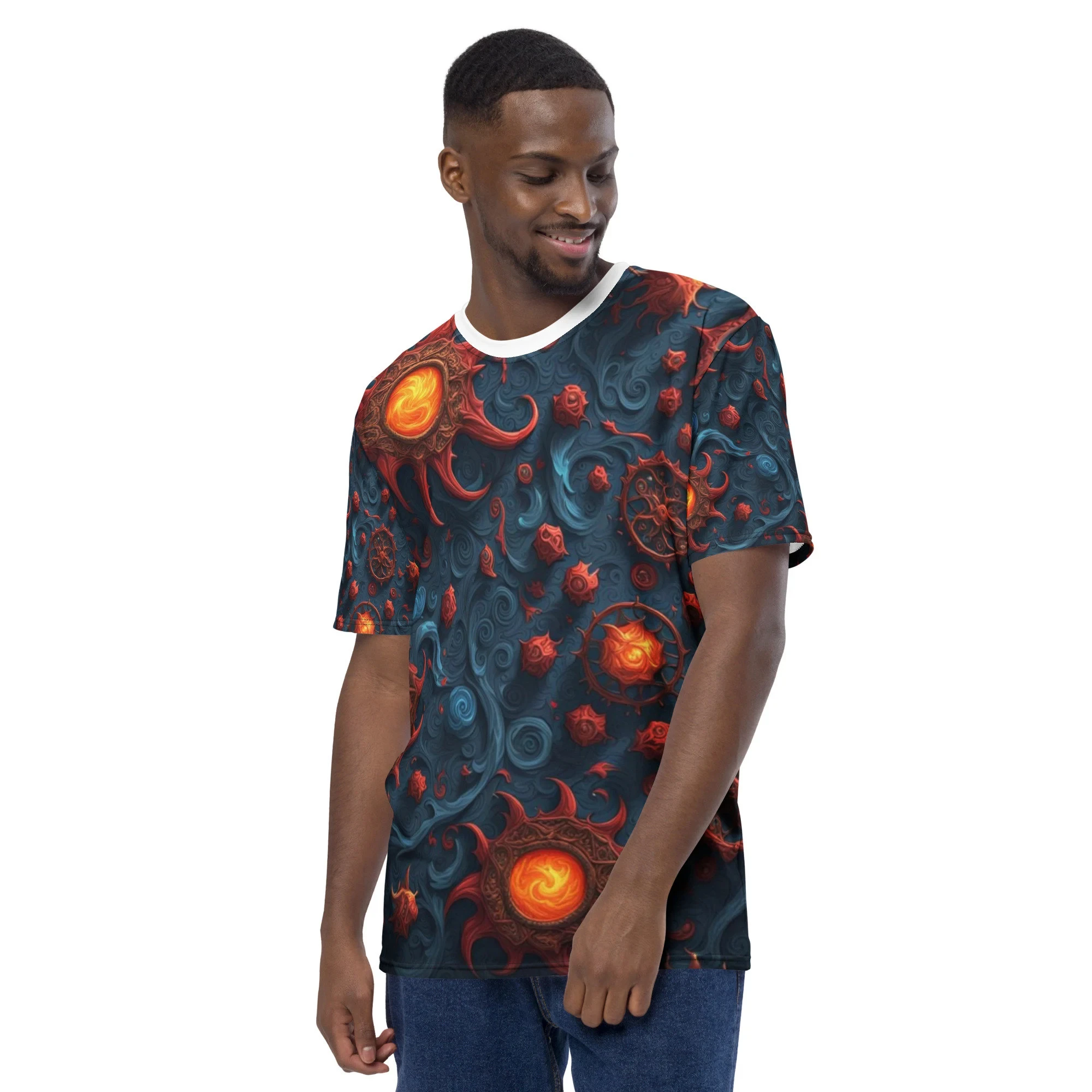 

Blood Rose All-over Print Men's T-shirts Summer Casual Oversized Shirt Women's Short Sleeved Tees Men's Clothing New In Tops