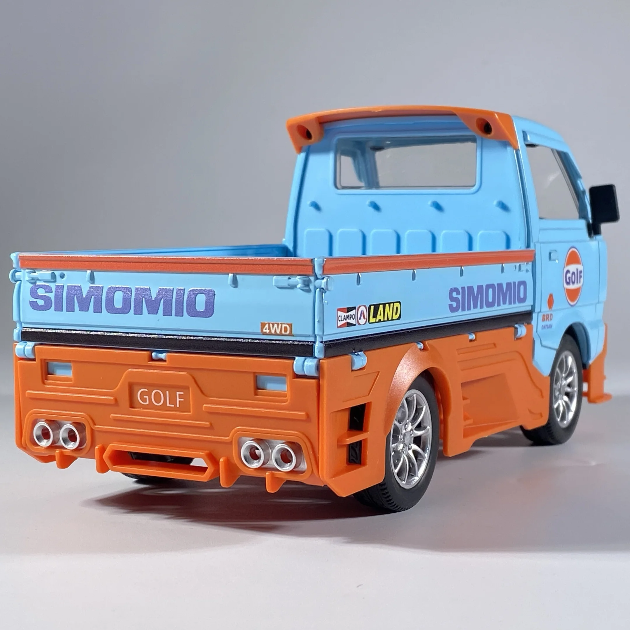 الخليج 1:24 سوزوكي ولينغ شاحنة نقل سبيكة معدنية دييكاست نموذج سيارة الكمبيوتر المضيف الديكور الداخلي الحلي هدايا العيد #1