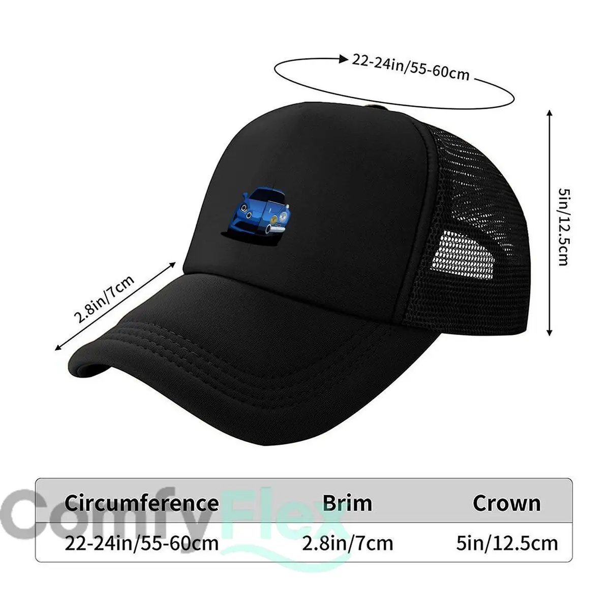 A modern car design with a sleek and stylish look Mesh Baseball Cap Men Women Retro Sun Breathable Snapback Cap Dad Spring Hat